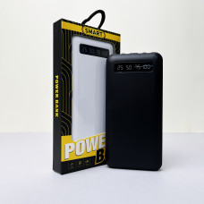 Power Bank Box LED с кабелем USB+Micro+Type-C+Lightning (10000mAh) Черный