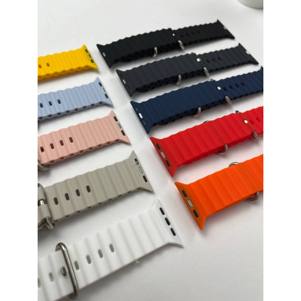 Силиконовый ремешок для Smart Watch Ocean Band 42/44/45/49 (Синий)