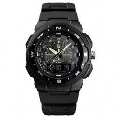 Годинник наручний Skmei 1454BKBK Ukraine (Чорний)