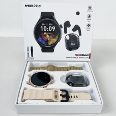 Комплект M103 - Smart Watch / Навушники Ultra Pro / 2 ремінці (Золотий)