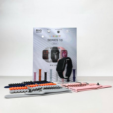 Розумний годинник Smart 10 + 8 ремінців (Чорний)