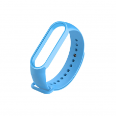 Силіконовий ремінець для фітнес-браслету Mi band M6/7/8 (Блакитний)