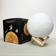 Світильник настільний Місяць 3D RGB 18 см + пульт