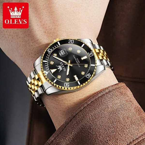 Часы наручные Olevs 9809 Black Accents