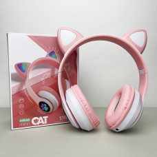 Беспроводные наушники Cat Ear RGB STN-28 (Розовый)