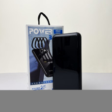 Power Bank Fast Charge с кабелем USB+Micro+Type-C+Lightning (10000mAh) Черный