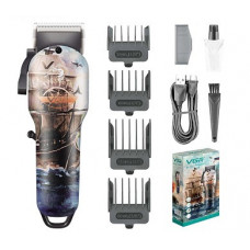Акумуляторна машинка для стрижки VGR V-690 з 4 насадками