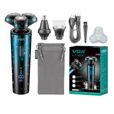 Електробритва 3в1 VGR V-303 з 3 насадками LED