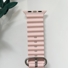 Силіконовий ремінець для Smart Watch Ocean Band 42/44/45/49 (Пудра)