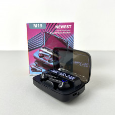 Беспроводные наушники M19 series, Digital Indicator, Smart Case (Черные)