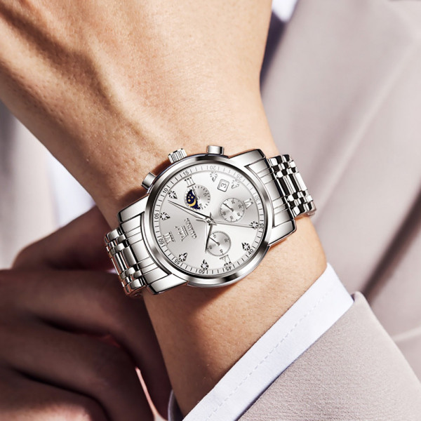 Часы наручные Olevs 2858 White Natural