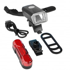 Велофонарь BSK-HY027 XPG + STOP-5SMD (red) с аккумулятором