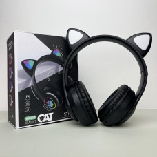 Беспроводные наушники Cat Ear RGB STN-28 (Черный)