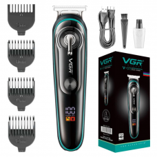 Триммер VGR V-075 с 4 насадками LED