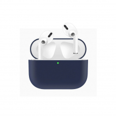 Силіконовий чохол для навушників pods PRO (Темно-синій)