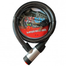 Велосипедний замок 8180 (22*120 трос) 2 ключі