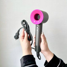 Фен для волосся Supersonic з 5 насадками (Рожевий)