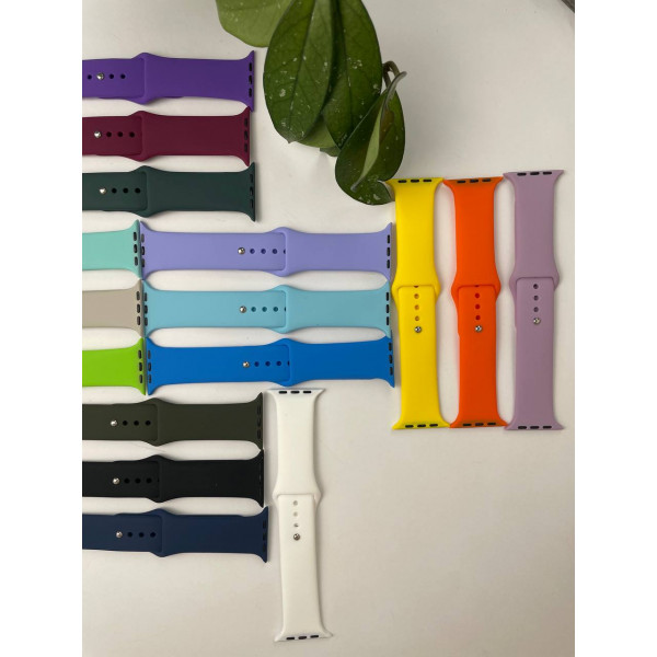 Силиконовый ремешок для умных часов Smart Watch 38/40 (Хаки)