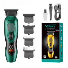 Тример VGR V-227 з 3 насадками LED (Зелений)