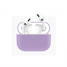 Силіконовий чохол для навушників pods PRO (Бузковий)