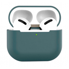 Силіконовий чохол для навушників pods 3 (Темно-зелений)