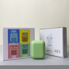 Беспроводные наушники i12 Pods (Зеленый)
