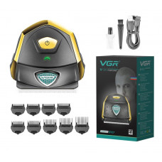 Акумуляторна машинка для стрижки VGR V-910 з 9 насадками