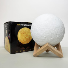 Світильник настільний Місяць 3D RGB 15 см + пульт