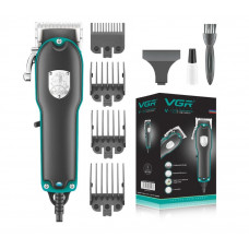 Машинка для стрижки від мережі VGR V-123 з 4 насадками