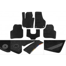 Текстильные коврики Premium (черные) для Skoda Superb 2001-2009 гг