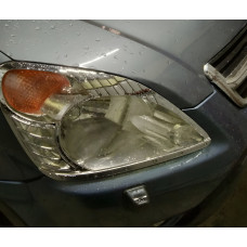 Хром Накладки на Фары (2 шт., Пластик) 2001-2003 для Honda CRV