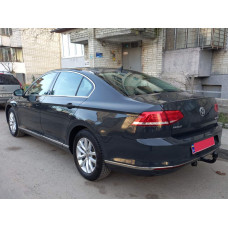 Накладка на торец заднього бампера SD/SW (3 шт, нерж) OmsaLine - Італійська нержавійка для Volkswagen Passat B8 2015-2023 рр