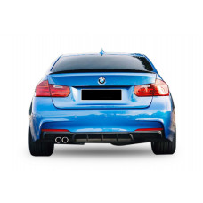 Задний диффузор DPT V-5 (для M-Performance, Черный Глянец) для BMW 3 серия F-30/31/34 2012-2019 гг