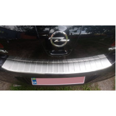 Накладка на задній бампер Carmos (HB) (нерж) для Opel Astra J 2009-2015 рр