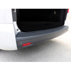 Накладка на задний бампер EuroCap (длинная база, ABS) для Peugeot Traveller 2017- гг