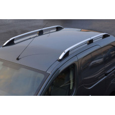 Рейлинги OmsaLine Elegance (2 шт, серые) для Ford Courier 2014-2023 гг