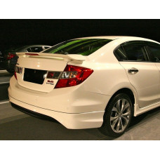 Накладка на задний бампер (грунтованная под покраску) для Honda Civic Sedan IX 2011-2016 гг
