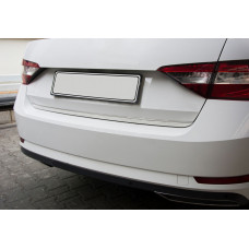 Накладка на багажник нержавейка Carmos - Турецкая Нержавеющая Сталь для Skoda Superb 2015-2024 гг