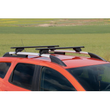 Поперечины на стандартные рейлинги с замком Wizard V1 (2 шт) 135см, черные