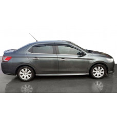 Боковые пороги 2012-2017 (грунтованные под покраску) для Citroen C-Elysee