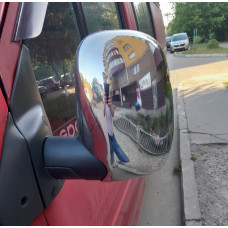 Накладки на дзеркала (2 шт, нерж.) для Ford Transit 1991-2000 рр