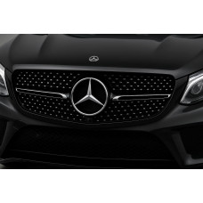Тюнинг решетка Diamond Black (GLE) С местом под камеру для Mercedes GLE/ML сlass W166 2011-2018 гг