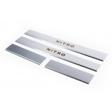 Накладки на пороги Carmos нижняя часть нержавейка для Dodge Nitro 2006-2011 гг