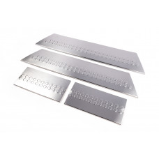 Накладки на внутренние пороги (Carmos, нерж) 3 двери, Multivan для Volkswagen T5 Multivan 2003-2010 гг