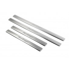 Накладки на пороги OmsaLine нержавейка Только передние двери для Citroen Berlingo 2008-2018 гг