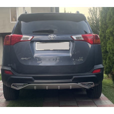 Накладка на задний бампер PZ415-X0462-00 (2013-2016) для Toyota Rav 4