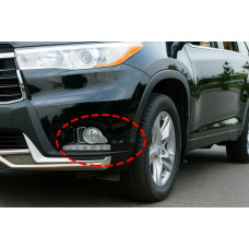 Накладки на противотуманные фары Libao (2013-2016 ABS) для Toyota Highlander