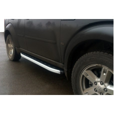 Боковые пороги Fullmond (2 шт., алюминий) для Dodge Nitro 2007- гг