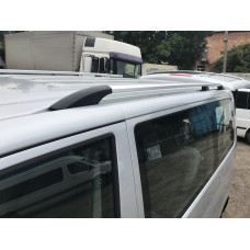 Хромированные Рейлинги Длинная база, пластиковые ножки для Volkswagen T5 2010-2015 гг