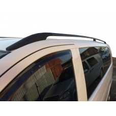 Черные рейлинги DDU (пластиковые ножки) Короткая База (SHORT) для Mercedes Vito W639 2004-2014 гг